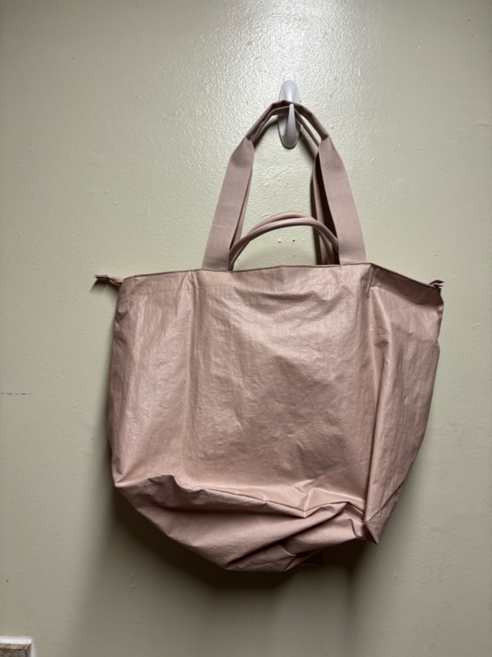Victoria's Secret VSX Large Tote Bag Light Pink With Lace Black Logo - Picture 4 of 8